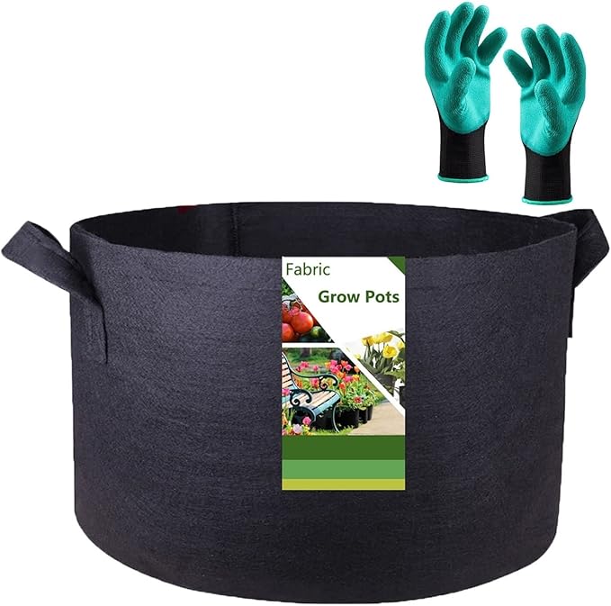 400 Gallon Big Raised Garden Bed Bag (70x24 inch) Large Plant Grow Bag for Tomato,Potato Planter,Herbs Veggies Planter,Flower Bed,Plant Container,Yard Waste,Lawn Debris,Leaf Bag with Gardening Gloves