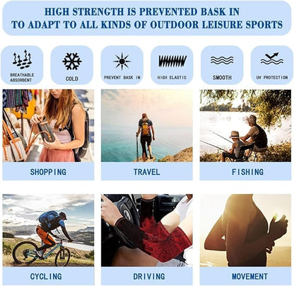 Binienty Unisex Arm Sleeves for Driving, Golf, Cycling, Sports, UV Protector Cooling Arm Sleeves Cover