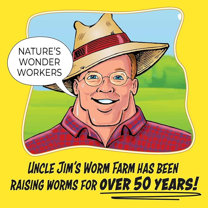 Uncle Jim's Worm Farm Black Gold Worm Castings Compost Fertilizer for Garden Soil | Red Wriggler Earthworm Casting Organic Fertilizer for Plants | Nutrient Rich Fertilizer Solutions | 4 lbs