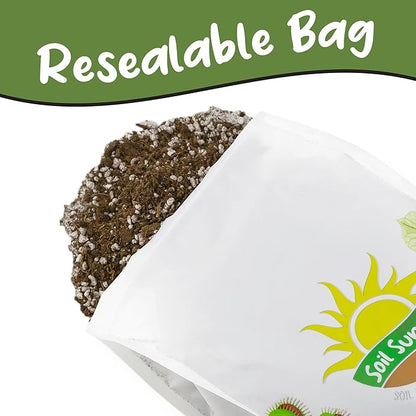 Soil Sunrise Carnivorous Plant Potting Soil Mix (12 Quarts) Custom Blend for Venus Fly Traps, Sundews, and Pitcher Plants