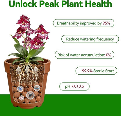 Zeedix 1QT Leca Clay Pebbles for Plants, 4mm-16mm Clay Balls Hydroton Leca Balls for Hydroponic Growing Gardening Orchids Drainage Decoration Aquaponics