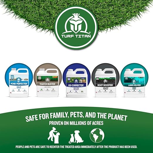 Turf Titan Hydro Holder Wetting Agent - Suspends Moisture in Your Grass Soil, Improves Water Drainage & Nutrient Uptake in Your Turf Grass, Promoting Healthy Soil - 1 Gallon