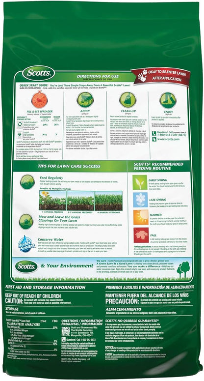 Scotts Green Max Lawn Food, Lawn Food Plus Iron Supplement for Deep Greening, 33.33 lbs., 2-Pack