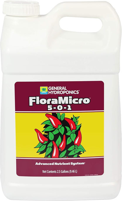 General Hydroponics Flora Micro, 2.5 gallon