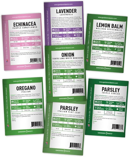 Gardeners Seed Vault Kit - 70 Varieties of Vegetable and Herb Seeds for Your Garden | Non-GMO Heirloom Seeds for Planting, Prepping, Survival, Indoor Outdoor Gardening, Containers, Raised Beds