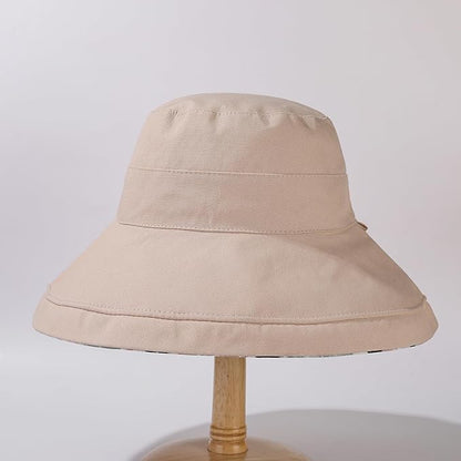 Wide Brim Women Sun Hat Summer Beach Bucket Fishing Hats Metal Wired Edge Packable UV Protection for Hiking Garden Travel
