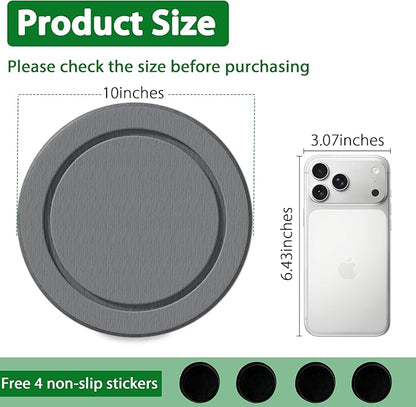 Plant Saucer Flower Pot Saucers Plant Trays for Pots Instant Dry Diatomaceous Earth Round Plant Drip Trays for Indoors Keeping Counter and Floors Dry and Clean (2pcs Grey Medium)