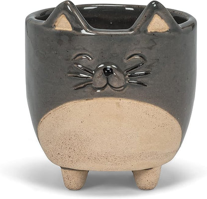 Abbott Collection 27-CRITTER-829-SM Small Cat on Legs Planter, 3" H
