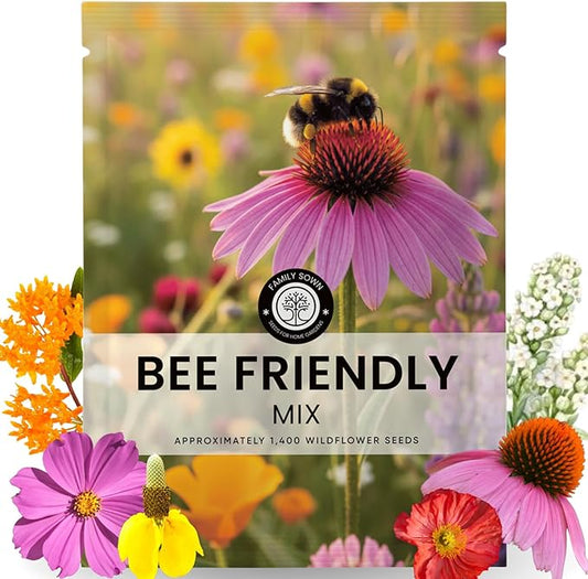 Bee Friendly Mix – 1,400 Seeds for Planting – 2026 Season – 5 Gram Pouch