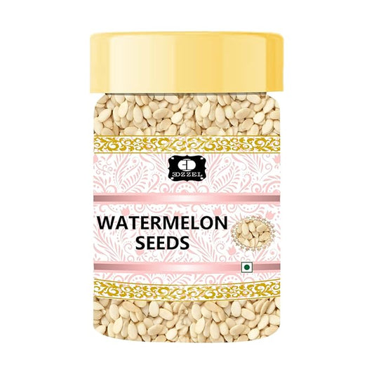 EDZZEL Watermelon Seeds | Indian Origin | Edible Seeds | Unsalted Seeds | ( Pack of 1 ) 100 Gm