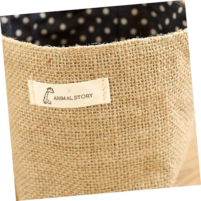 Mini Closet Bag Closet Hanging Bins Small Hanging Basket Wall Pocket Wall Hanging for Organizing Flower Pots Fabric Flower Pot Hanging Jute Bag Organizer Storage