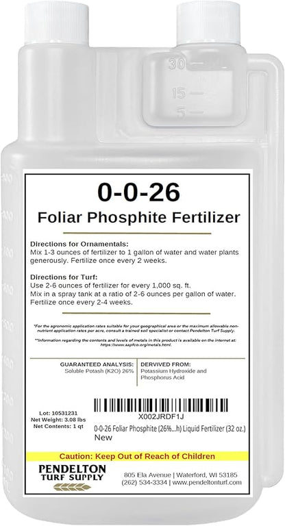 0-0-26 Foliar Phosphite (26% Soluble Potash) Liquid Fertilizer (32 oz.)