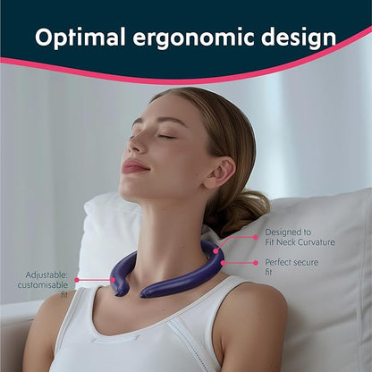 Magic Gel Neck Ring Coolers - Wearable Neck Cooling Ice Pack - Reusable Cool Body Cooler Tube - Cold Gel Wrap Ice Packs for Necks - Perfect for Athletes or Outdoor Workers - Navy