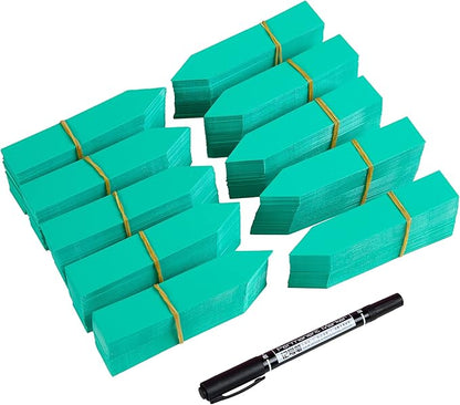 1000 Pcs Plant Tags, 4 Inch Plastic Garden Plant Pot Markers Waterproof Plant Labels, Green