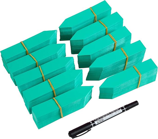 1000 Pcs Plant Tags, 4 Inch Plastic Garden Plant Pot Markers Waterproof Plant Labels, Green