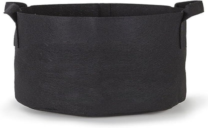 247Garden 2-Pack 200 Gallon Grow Bags/Aeration Fabric Pots w/Handles (300 GSM, Black, 24H x 50D)