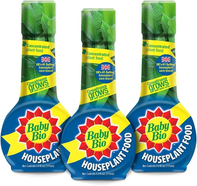 Baby Bio Houseplant Food, Concentrate, 5.9 Oz (3-Pack)