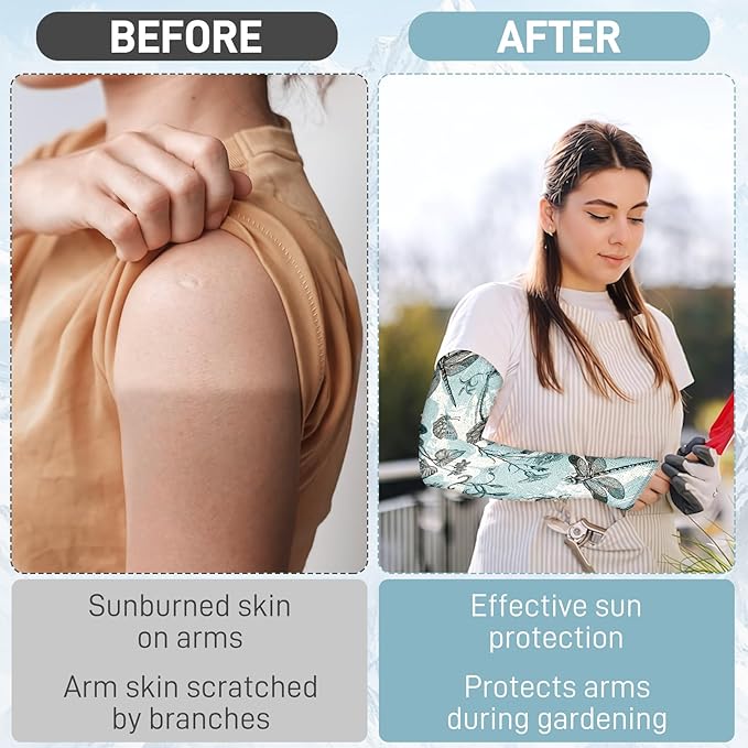 Gardening Sleeves for Women Farm Sun Protection Thorn Proof Cooling Arm Sleeves to Cover Arms for Garden Sports