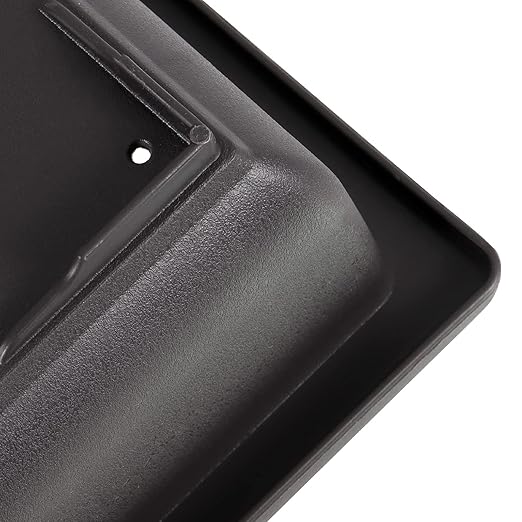 20 Pack Black Plastic Bonsai Training Pots with 20 Trays, Rectangular Planters, 6.5 Inches