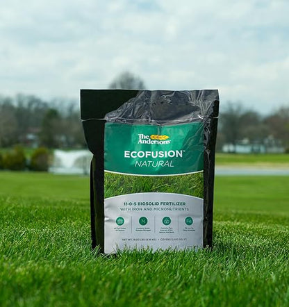 The Andersons Professional Ecofusion™ Natural 11-0-5 Biosolid Fertilizer with Iron and Micronutrients 18 lb. Bag - Covers up to 5,000 sqft.