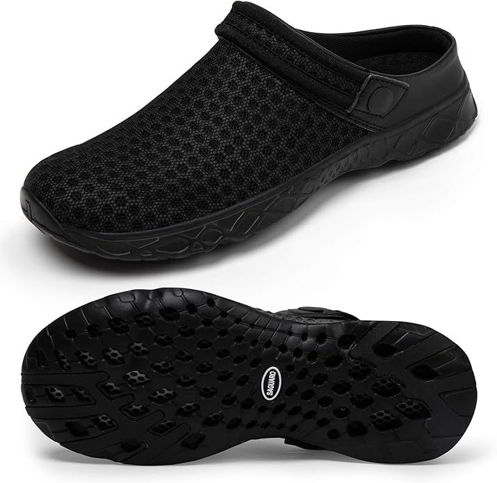 SAGUARO Men's Women's Quick Dry Garden Shoes Lightweight Breathable Gardening Clog Water Shoes Mesh Sandals for Sports Outdoor Beach Pool Exercise