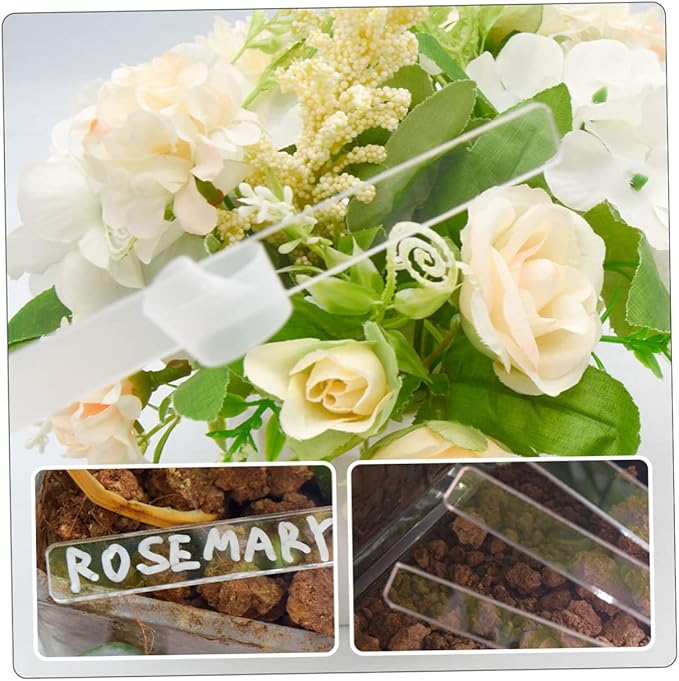 24pcs Garden Tag Succulent Labels Plant Identifier Flower Tag Plant Label Tags Flower Pots for Indoor s Garden Tags Markers Lawn Acrylic s Accessories