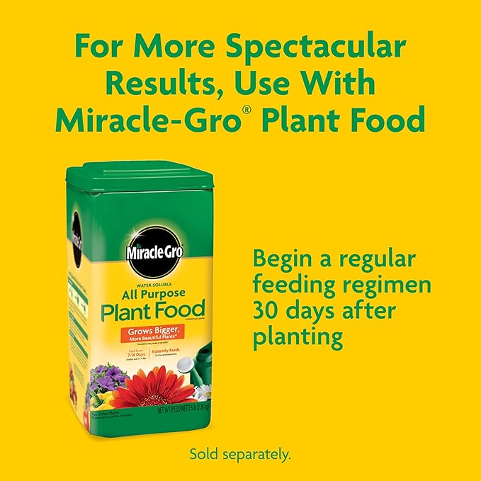 Miracle-Gro Potting Mix - for Potted Plants, Flowers Vegetables Shrubs Annuals and Perennials, Feeds Up to 6 Months - 50 qt. Bags, Pallet of 39