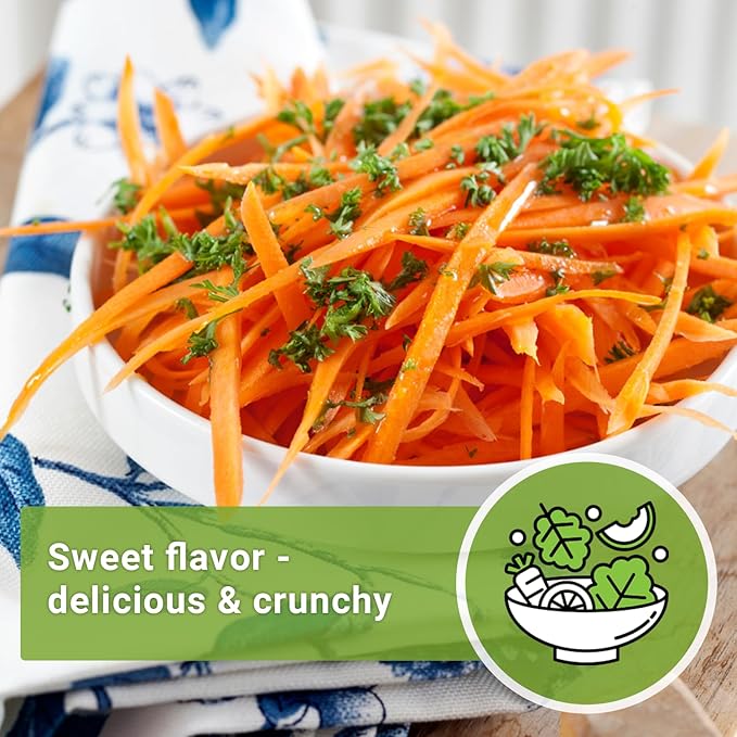 Sow Right Seeds - Bulk Imperator 58 Carrot Seed for Planting - 7 Grams, 6500 Seeds - Non-GMO Heirloom Jumbo Pack with Instructions to Plant a Vegetable Garden - Grow Loads of Bright and Sweet Carrots