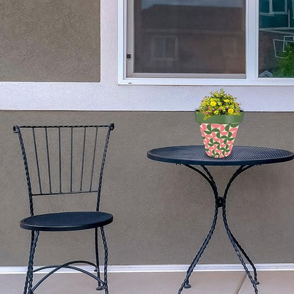 Briarwood Lane Pink and Green Modern Planter