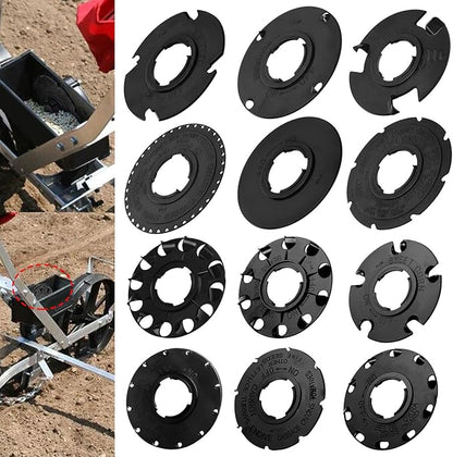 60009 60010 Optional Seed Plate 12 Set for EarthWay 10001 1001-B Garden Seeder Plants, Earth-Way Seed Plates, Works for Sweet Corn, Radish, Leek, Asparagus, Spinach, Carrot, Beans and More