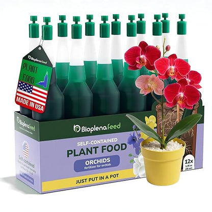 All-Purpose Liquid Plant Food Fertilizer for Orchids & House Plants | Concentrated Nutrient Solution for Indoor & Outdoor Plants | Promotes Vibrant Blooms, Strong Roots & Lush Foliage | Made in USA