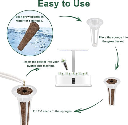 Pepper Seed Pod Kit, with Serrano, Cayenne, Jalapeño, Bell, Anaheim, Banana Pepper, Grow Anything Seed Pod Kit Compatible with All Hydroponics (8-Pod)