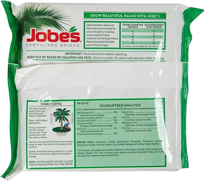Jobe's 1010 Palm Tree Outdoor Fertilizer Food Spikes, 5-Pack by Jobe's