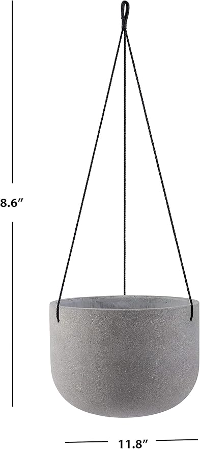 Safavieh Outdoor Collection Rancer Light Grey Concrete Planter (Fully Assembled)