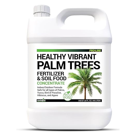 Best Liquid Palm Tree Fertilizer – Indoor Outdoor Plant Food for All Types – Slow Release Fertilizer – Liquid Plant Food – Rich Soil Food with Kelp - Made in USA