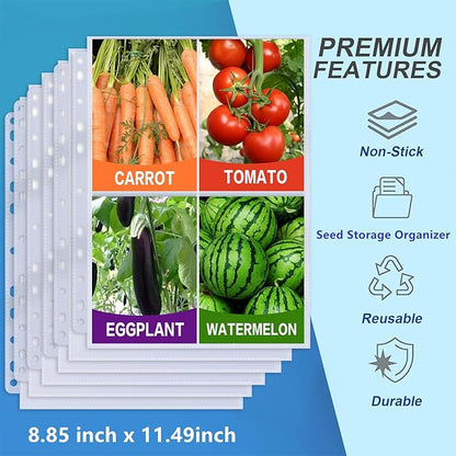 100 Pack Photo Sleeves Holds 800 3.5"x5" Photos, Clear Photo Page Protector for 3 Ring Binder, Double-Sided Photo Album Refill Pages Photo Pockets Photo Sleeves Binder Sheets