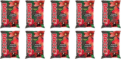 Michigan Peat General All Purpose Premium Potting Soil with Perlite for Indoor Outdoor Pots, Planters, and Raised Bed Gardening, 25 Pounds (10 Pack)