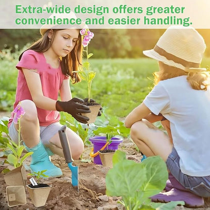 122-Pack 3.15 inch Square Peat Pots for Seedlings with 100 Labels, Biodegradable Nursery Pots with Drainage Holes for Plants