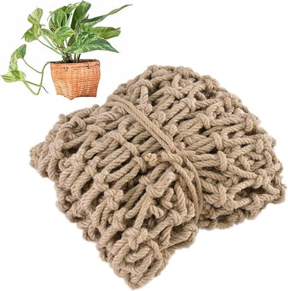Yeory Jute Plant Support Netting Jute Garden Netting for Plants Natural Garden Trellis Twine Net for Pea Bean Climbing Vegetable 79x394 in, Garden Netting for Plants