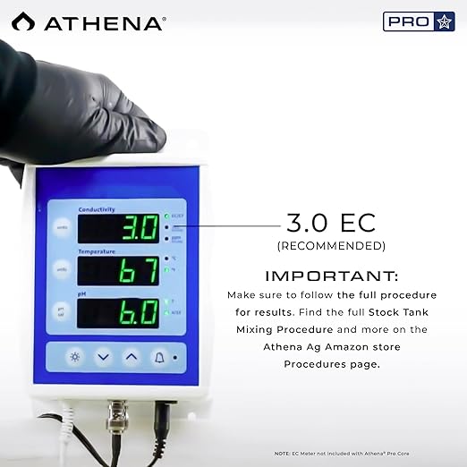 Athena Pro Core | Dry Soluble Base Nutrients for All Growth Stages | Plant Food with NPK 14-0-0 | Professional-Grade Fertilizer for Soil & Hydroponics | 25 LB Bag