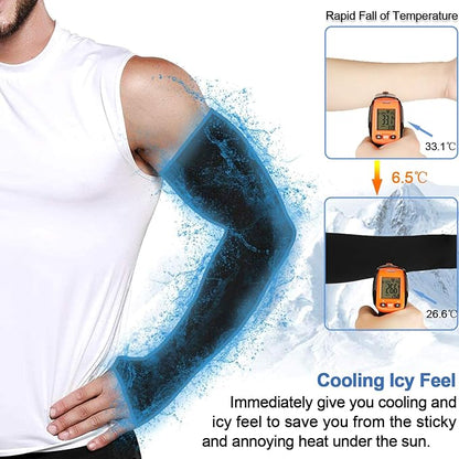 beister 3/6 Pairs UV Cooling Arm Sleeves Sun Protection Unisex for Sports, Cycling, Golf, Running