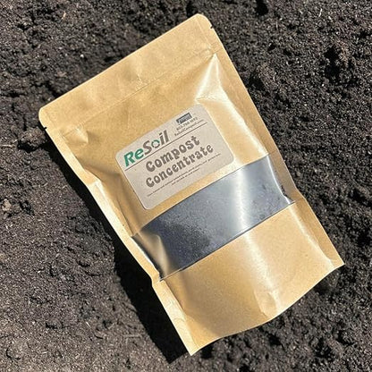 ReSoil Compost Concentrate – Organic Soil Booster & Natural Fertilizer Alternative, Loaded with Beneficial Microbes (24 oz)