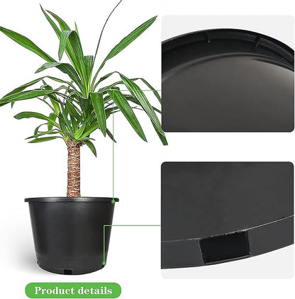 Planter Nursery Pots 8.4 Gallon Pots for Plants, Injection Molded Plastic Nursery Pots, Plant Container 8.4 Gal 5-Pack