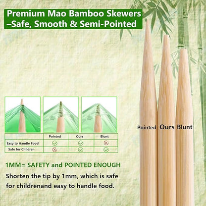 125Pcs 2.5ft/30in Bamboo Plant Stakes, Garden Stakes, Bamboo Stakes for Tomato, Beans, Potted Plants, Smores Sticks for Fire Pit, Natural Support for Gardening, BBQ, Camping, Home Cooking