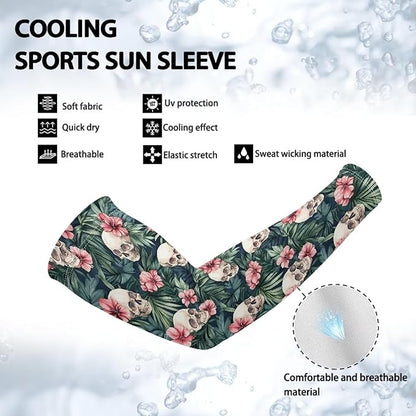 Binienty Unisex Arm Sleeves for Driving, Golf, Cycling, Sports, UV Protector Cooling Arm Sleeves Cover