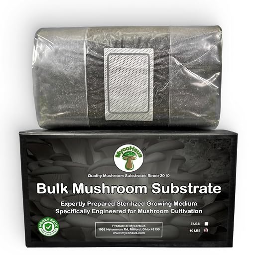 MycoHaus Compost for Mushroom Growing | Sterilized Substrate for Mushrooms | Mushroom Soil Organic | Home Cultivation Supplies | 10 Pound (1 Pack)