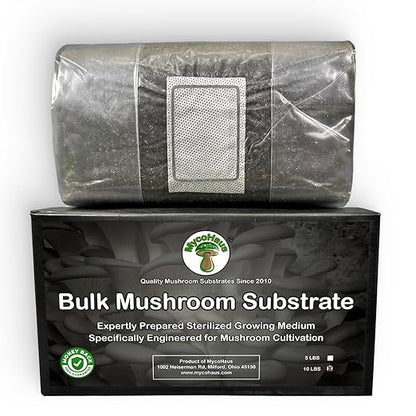 MycoHaus Compost for Mushroom Growing | Sterilized Substrate for Mushrooms | Mushroom Soil Organic | Home Cultivation Supplies | 10 Pound (1 Pack)