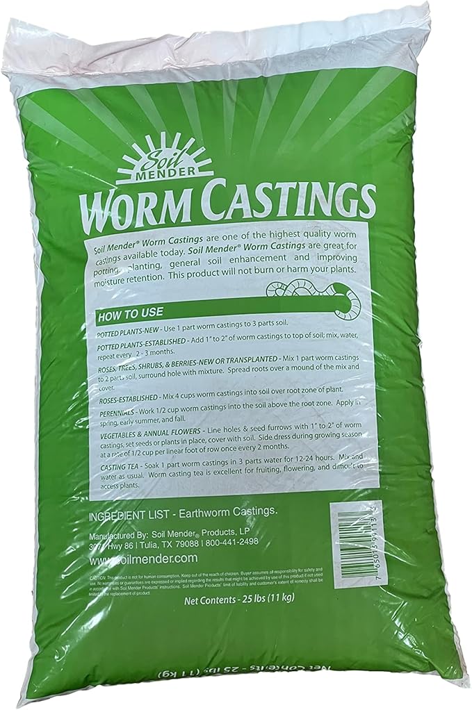 Worm Castings 25 Lbs. Soil Amendment