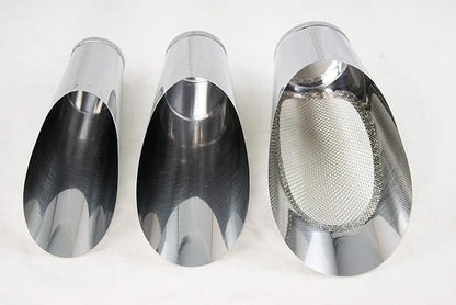 3 Pcs Set Japanese Stainless Bonsai Soil Scoop with 1 Mesh - Potting & Mixing Tool (U-1)