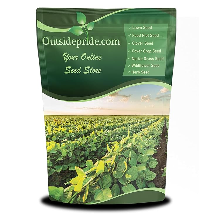 Outsidepride Soybean Seeds - 25 lbs High-Protein & High Yield Heirloom Variety Soy Beans, Ideal for Oil Processing, Forage, Animal Food Plots, & Wildlife Feed for Poultry & Other Farm Animals